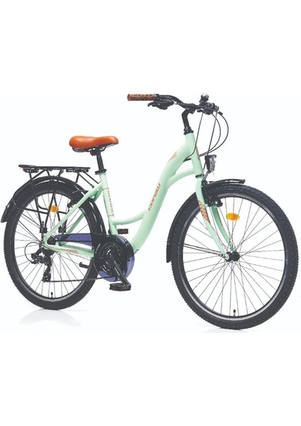 Glowie 26 Jant 44CM Green Cooper Yeşil Bakır Şehir Bisikleti