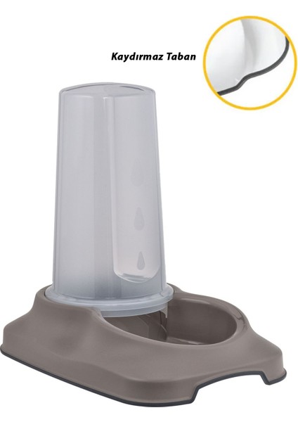 Kedi ve Köpekler İçin Mama Kabı / Su Kabı Hazneli Kaydırmaz Taban 3,5 lt fiyatları