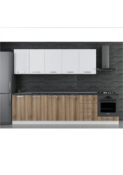 Atabey 300CM Mutfak Dolabı Ankastre Bazalı