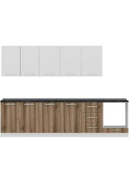 Atabey 300CM Mutfak Dolabı Ankastre Bazalı