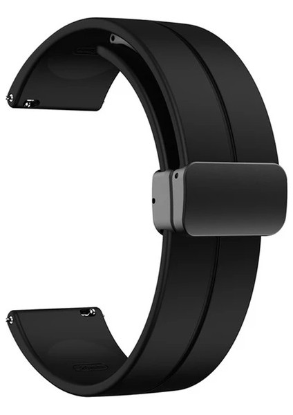 Haylou Rs 5 / Solar Lite / Solar Neo Uyumlu Magnet Mıknatıslı Silikon Kordon 22MM