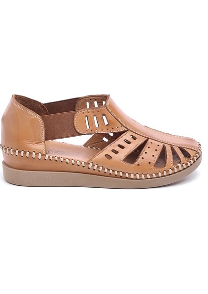 Günlük Hakiki Deri Kadın Sandalet