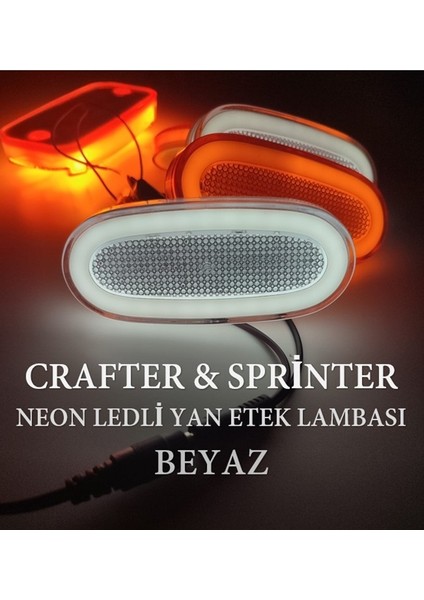 Sprinter Crafter Uyumlu Neon Ledli Yan Etek Lambası Beyaz