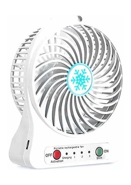 Kablosuz Şarjlı Masa Üstü Mini Renkli Vantilatör fiyatları
