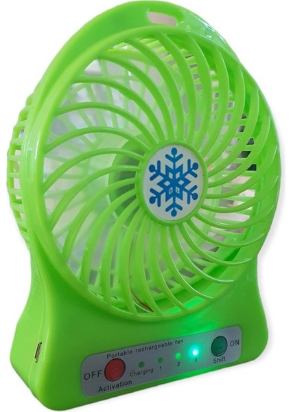 Kablosuz Şarjlı Masa Üstü Mini Renkli Vantilatör indirimleri