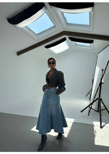 Denim Etek 38