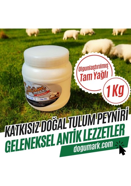 (1 Kg) Katkısız Doğal Tam Yağlı Erzincan Şavak Tulum Peyniri (1 Kg)