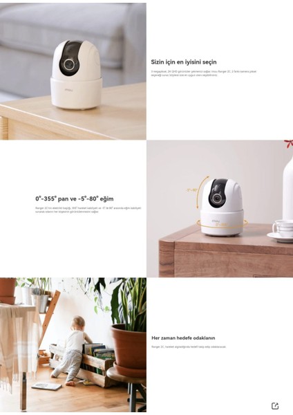 Yeni Nesil 3 Mp Wifi Kamera Akıllı Güvenlik Kamerası