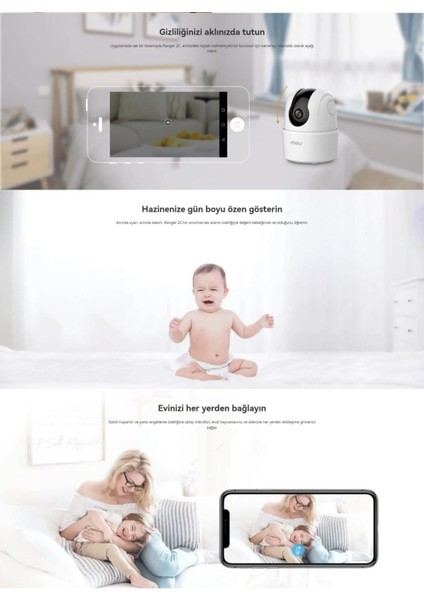 Yeni Nesil 3 Mp Wifi Kamera Akıllı Güvenlik Kamerası