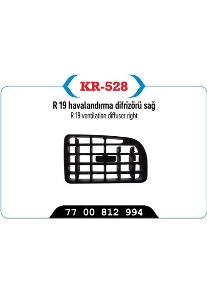 KR-528 - Havalandırma Dıfızoru Sağ R19