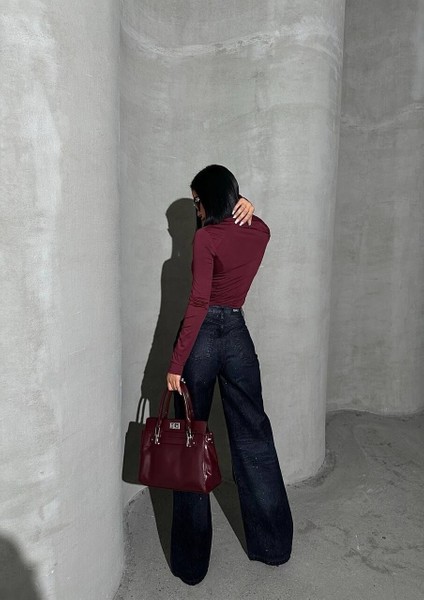 Velvet Denim Glitter Gümüş Simli 34 modelleri
