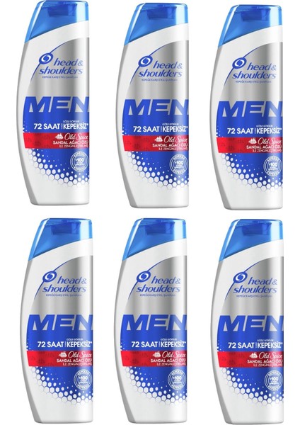 Men Ultra Old Spice Kepeğe Karşı Karşı Etkili Şampuan 300 ml x 6