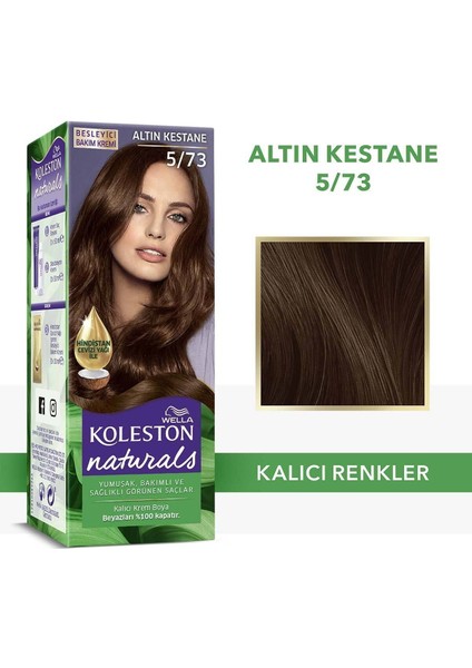 Naturals Altın Kestane Saç Boyası – Amonyaklı, Kalıcı Renk ve Bitkisel Yağ Kompleksi ile Canlı Görünüm indirimleri