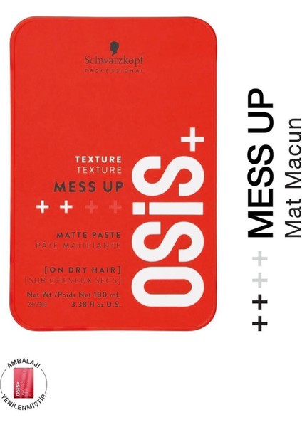 Mess Up Mat Şekillendirici Gum Macun 100 ml