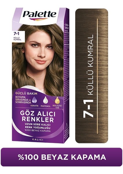 Göz Alıcı Renkler Küllü Kumral 7.1 Saç Boyası