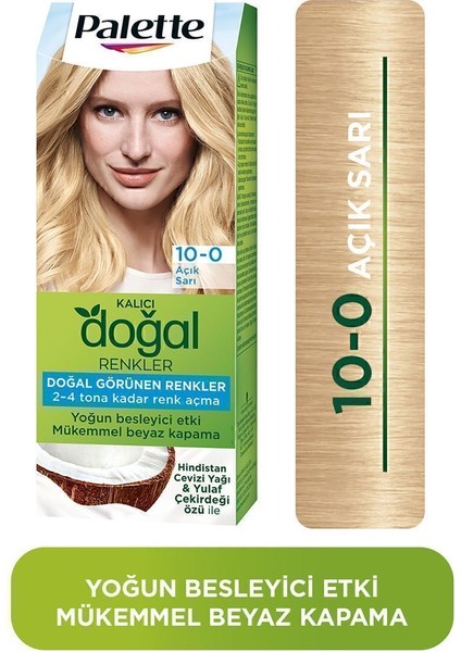 Schwarzkopf Palette Kalıcı Doğal Renkler 10-0 Açık Sarı Saç Boyası