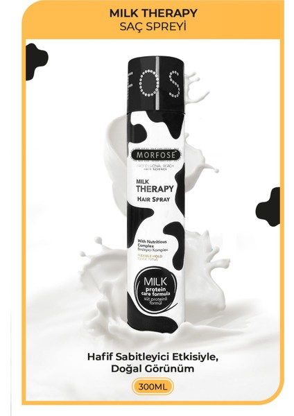 Hızla Kuruyan Şekillendirici Saç Spreyi - Kalıntı Bırakmayan, 300 ml, Aşırı Yıpranmış Saçlar için Süt Proteini ile Onarıcı, Günlük Kullanım fırsatları