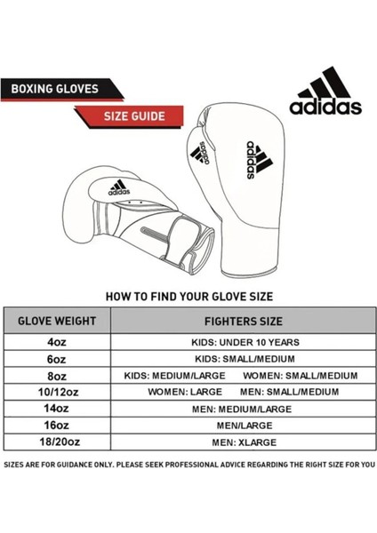 ADISBG50 SPEED50 adidas Boks Eldiveni Kick Boks Muay Thai Boks Eldiveni, Bandaj ve Dislik 3’lü Set