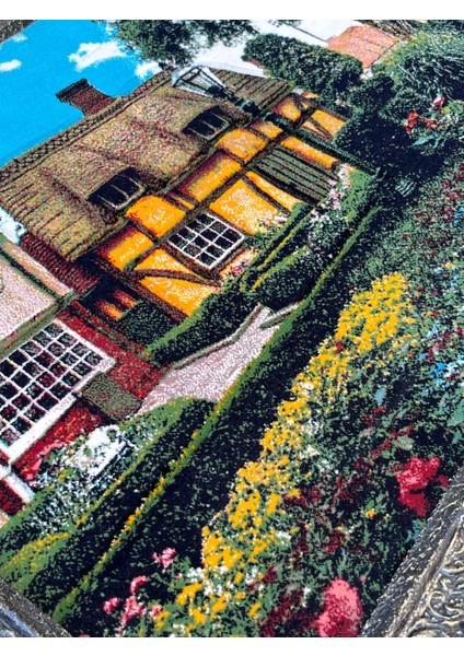 Brugge'de Bir Park Adlı Iran Tebriz Halı Tablo 95 x 75 cm - Duvar Halı Kilim Tablo fırsatları