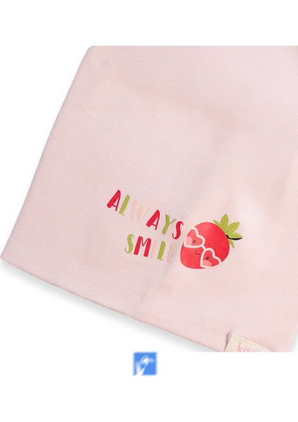 Cotton Çift Kat Kız Çocuk Penye Bere ( 1-4 Yaş )