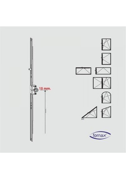 15 mm Göbek Gr:04 1385-1800 Çift Açılım Ön Ispanyoleti (Açıklamayı Okumadan Satın Almayınız)