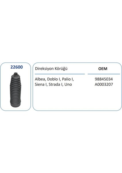 22600 - Dıreksıyon Korugu Doblo 01>