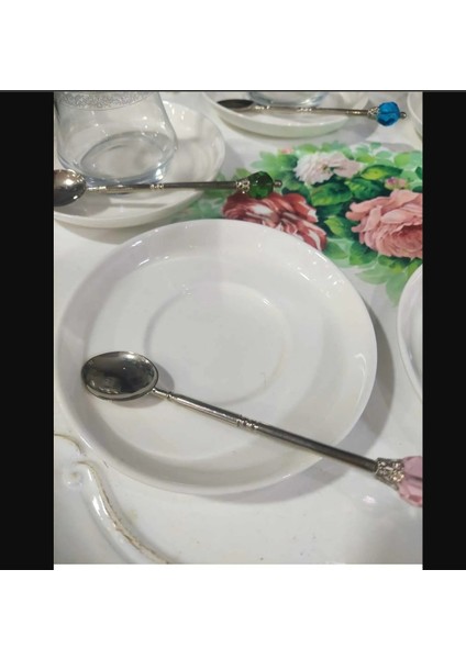 Beyaz Italyan Ahşap Tepsi 51 x 42 cm. 3 Çiçek