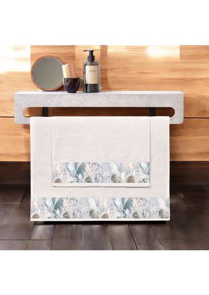 Sarah Model Baskılı 2'li Banyo Havlu Seti