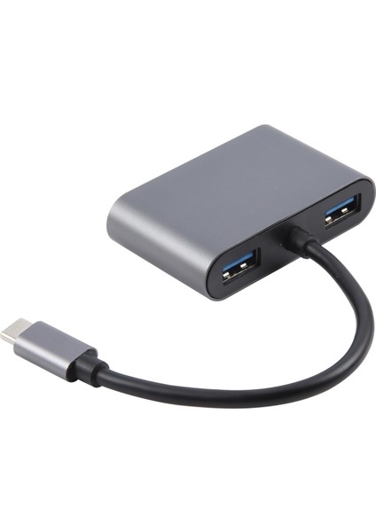 4 In 1 Usb-C / Type-C 3.1 - RJ45, Pd ve USB x 2 Ethernet Adaptör Kablosu