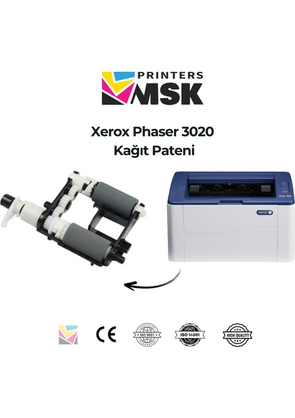 Xerox Phaser 3020 Kağıt Besleme Paten Seti