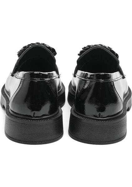 Casual Hakiki Deri Taş Aksesuarlı Kadın Ayakkabı fırsatları