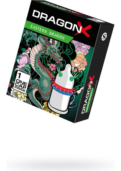 Eastern Dış Uyarımlı ve Tırtıklı Prezervatif - 1 Adet Extra Uyarımlı Condom Sitabella Dragon Eastern Prezervatif