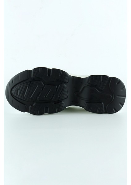 Beyaz Örgü Dokuma Taş Detaylı Bağcıklı Slip-On Sneaker indirimleri
