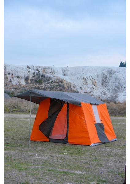 KAPI SİNEKLİKLİ 1+0 Double Kamp Çadırı 4 Kişilik