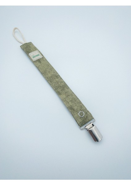 Beyaz %100 Pamuk Yıkanabilir Emzik Askısı – Bebekler İçin Güvenli, Dayanıklı ve Rahat Kullanım