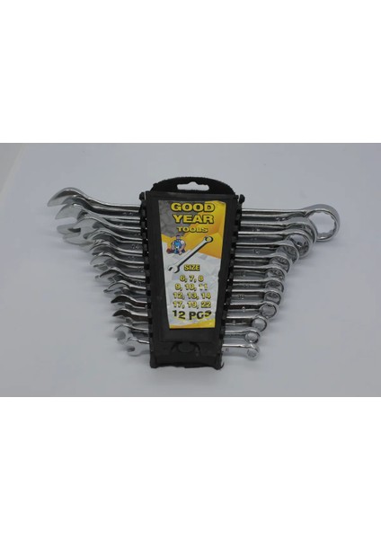 12 Parça Kombine Anahtar Takımı 12 Li Düz-Yıldız 6X22 mm