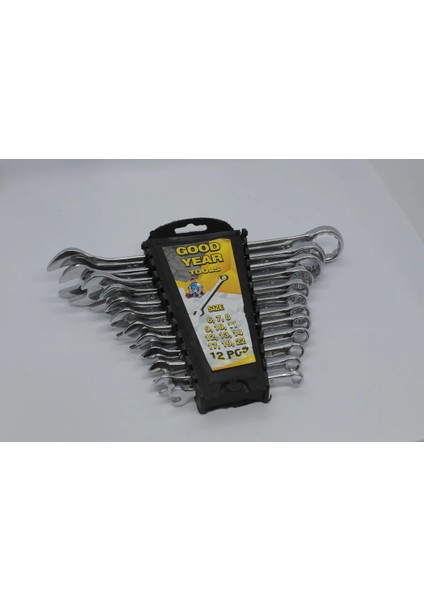 12 Parça Kombine Anahtar Takımı 12 Li Düz-Yıldız 6X22 mm