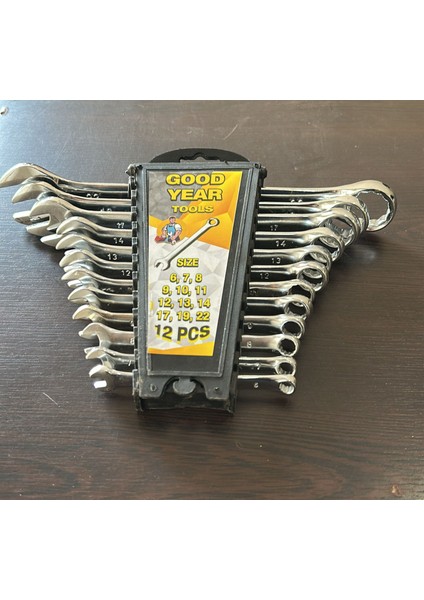 12 Parça Kombine Anahtar Takımı 12 Li Düz-Yıldız 6X22 mm
