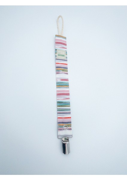 Emzik Askısı - Emzik Zinciri %100 Pamuk - Yıkanabilir