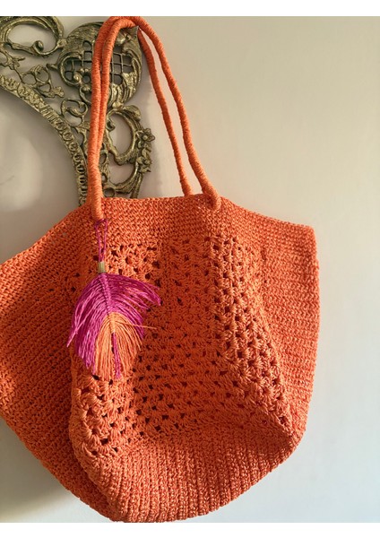Simarikcraft el örgüsü Plaj Çantası handmade oversize