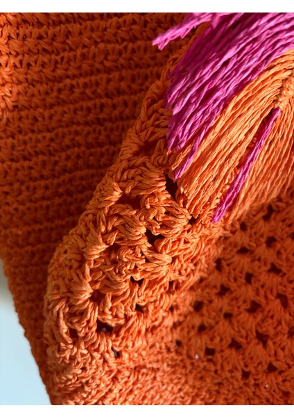 Simarikcraft el örgüsü Plaj Çantası handmade oversize modelleri