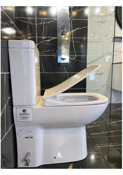 Petite Kanalsız Rim-Ex Duvara Sıfır Klozet + Yavaş Kapanır Kapak + Vitra Iç Takım Set