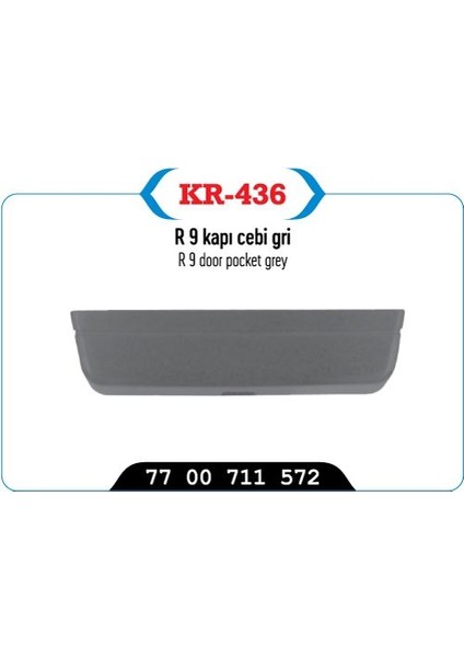 KR-436 - Kapı Cebı Gri R9 R11