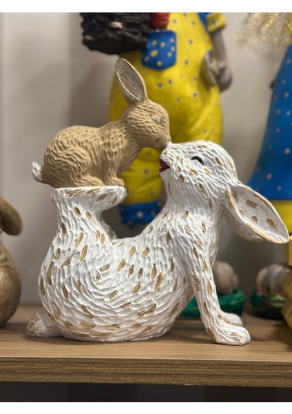 Dokulu Oyuncu Tavşanlar, Biblo, Hediyelik Dekoratif Obje fiyatları