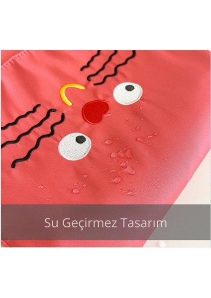Sevimli Kedicik Yemek Çantası – Pembe (30x26 cm)