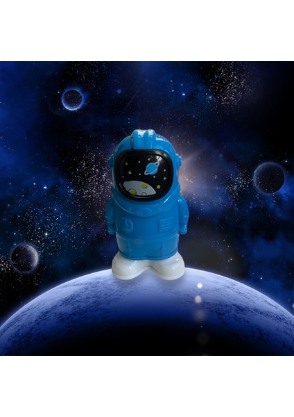 Küçük Astronot Çift Bıçaklı Silgili Kalemtraş