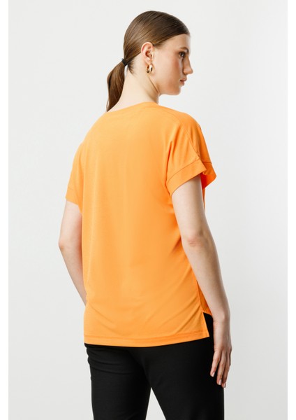 51476 Onteks V Yaka Kısa Kol Bluz modelleri