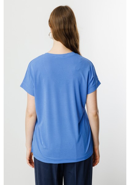 51476 Onteks V Yaka Kısa Kol Bluz fırsatları