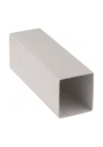 60X60 mm Beyaz Plastik Kutu Profili 2 Metre (Pakette 3 Adet)