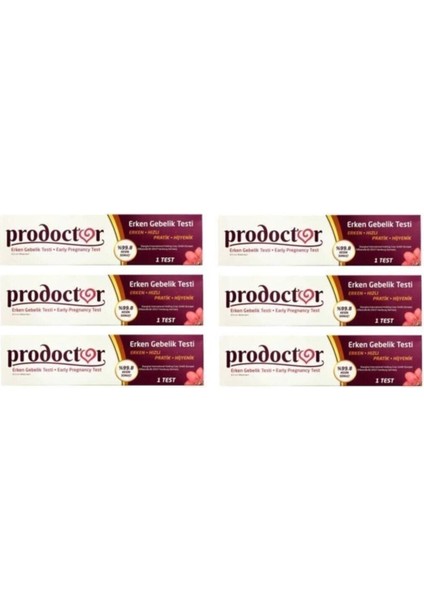 Erken Gebelik Testi 6'Lı Paket – Tek Kullanımlık, Yüksek Hassasiyetli Ve Medikal Standartlı Ev Kullanımı modelleri